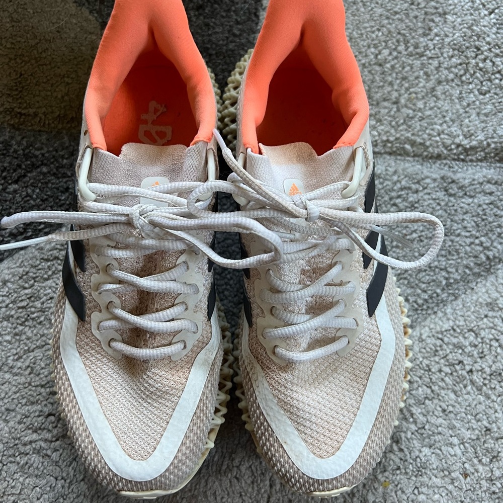 adidas Women's Sneakers in White, Black, and Orange